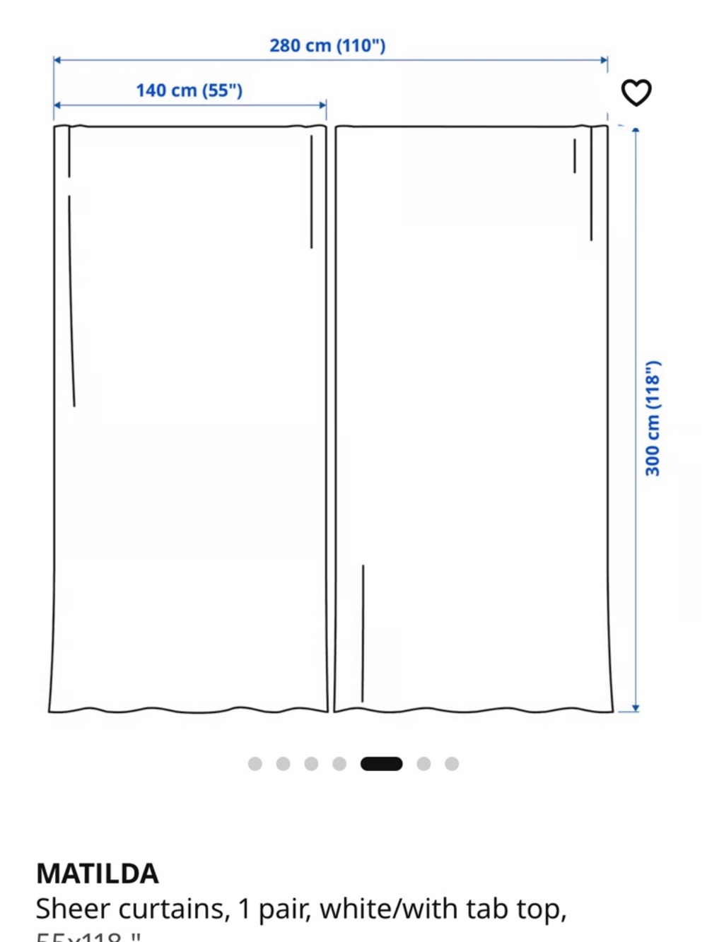 IKEA Matilda Sheer White Curtain Panel Pairs (6 individual panels, 3 pairs) - Picture 8 of 8